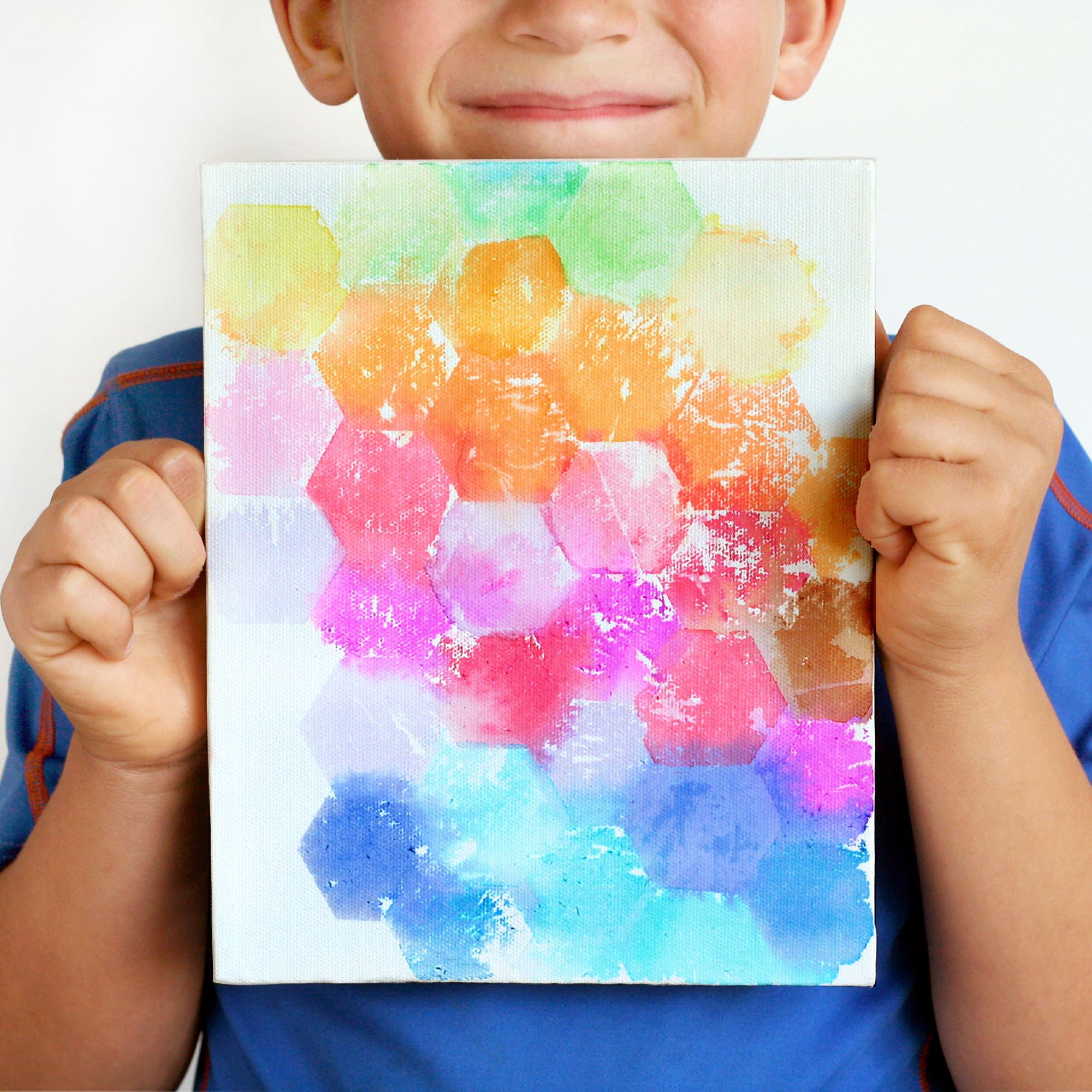 Kids Craft: Tissue Painted Canvas