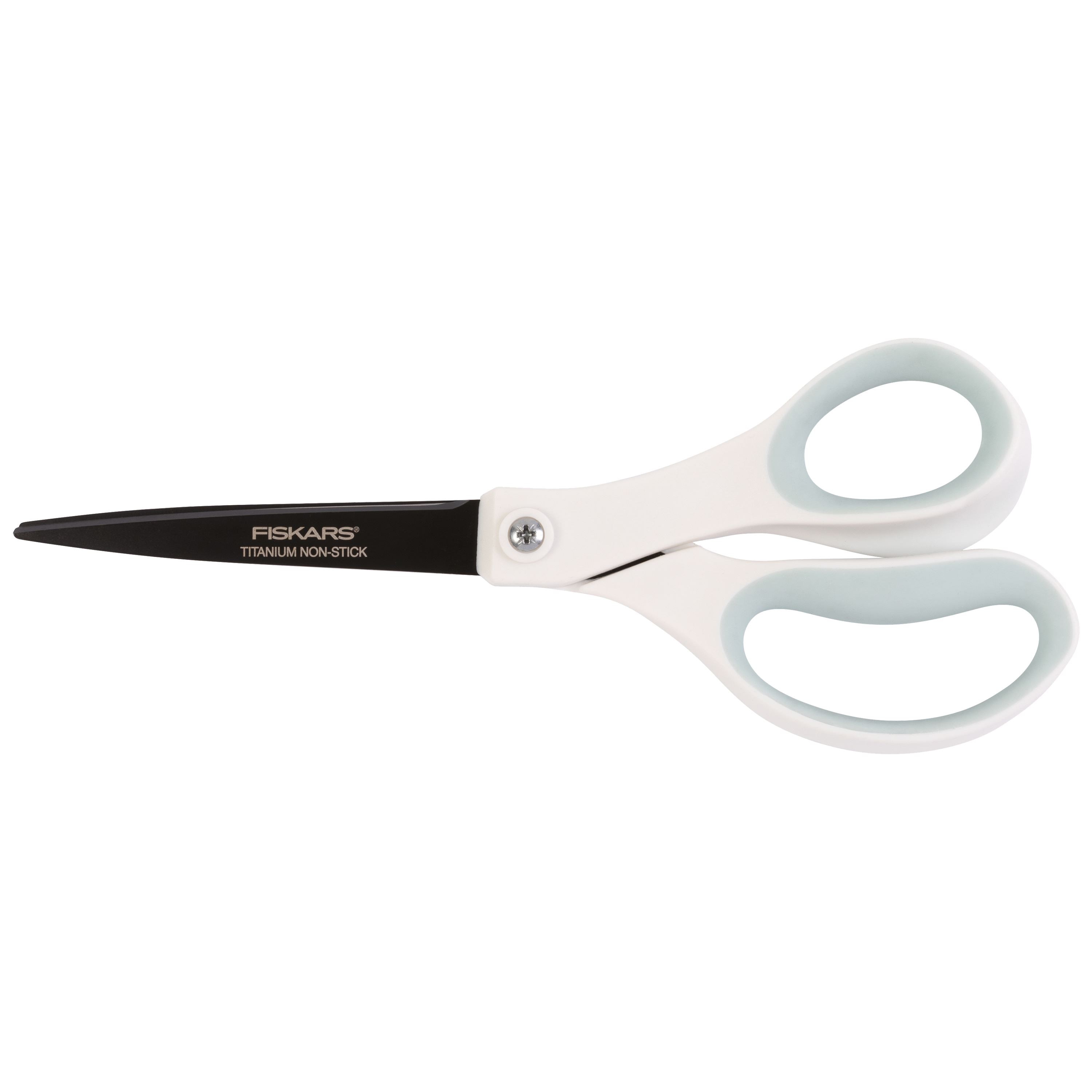 Fiskars Everyday Titanium Softgrip Scissors, 8 Long, 3.1 Cut Length,  Gray, Straight Handle 154090-1047