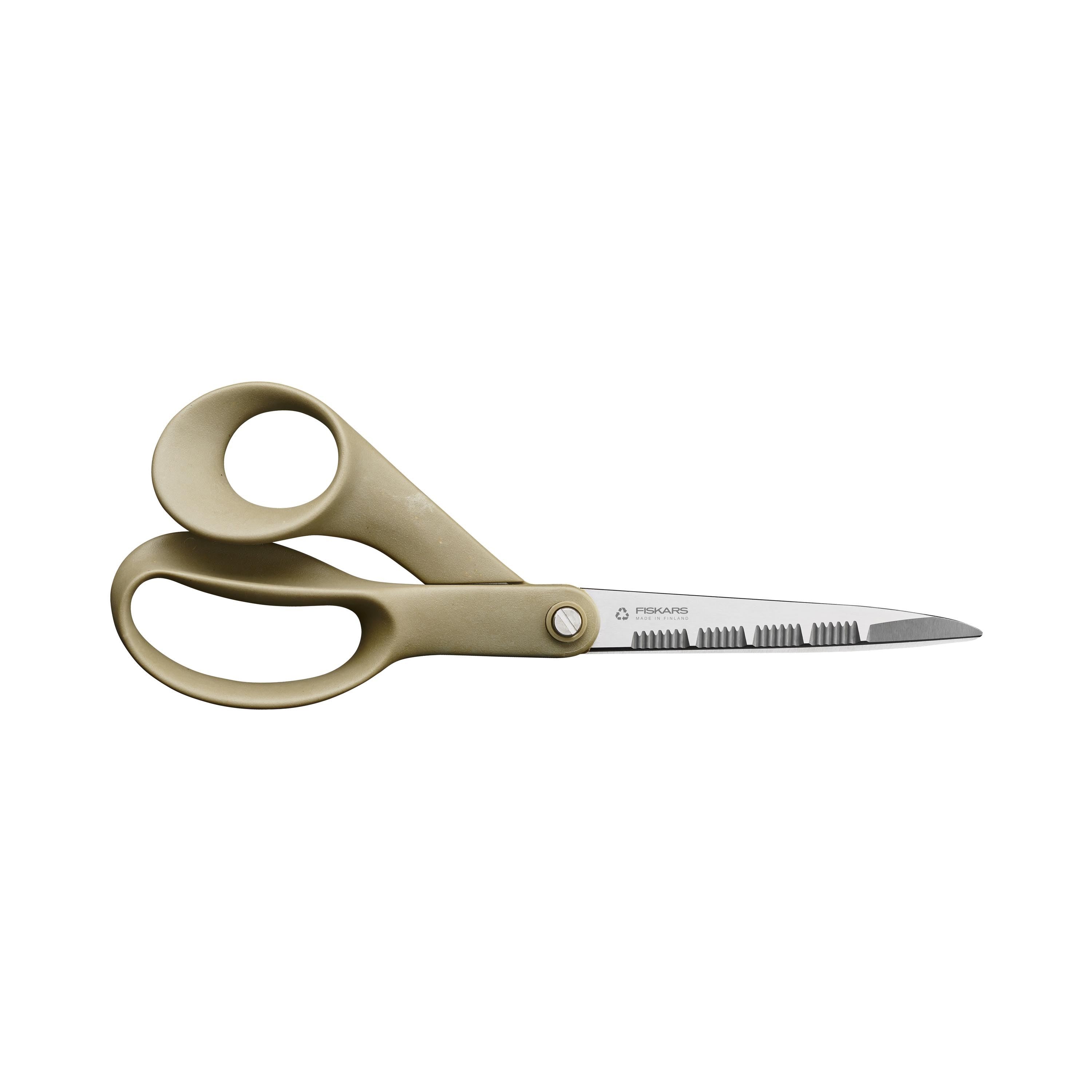 Fiskars Recycled All-purpose Scissors - Stainless Steel - Straight Tip -  Black - 2 / Pack - Thomas Business Center Inc