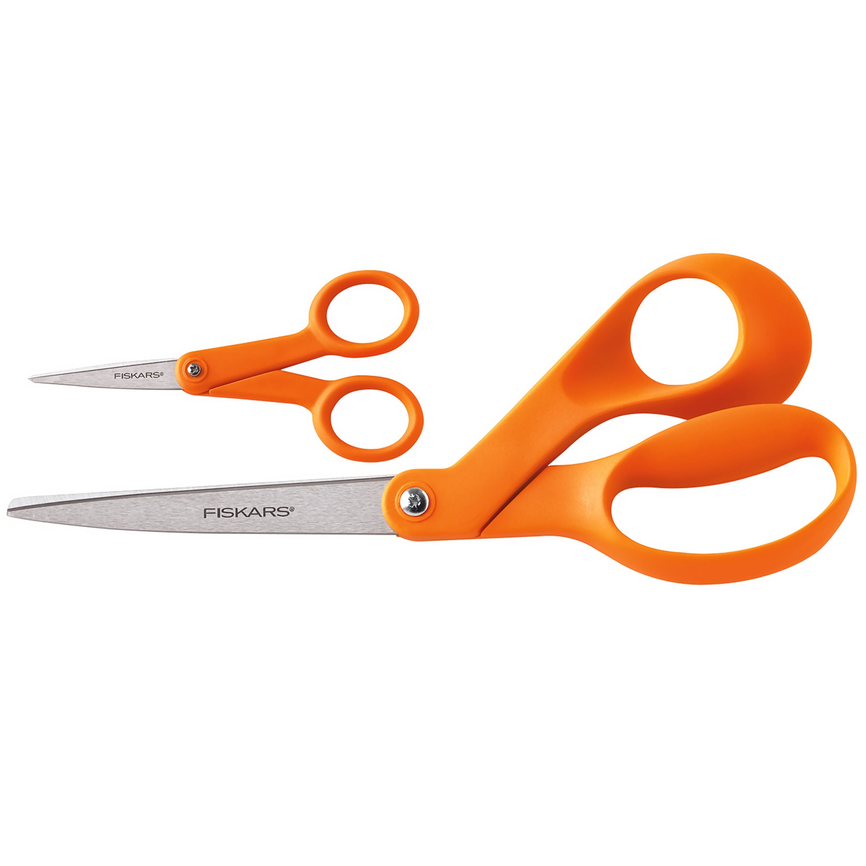 .com: Fiskars 01-004244J Premier Softgrip Titanium Straight Adult  Scissors, 8 Inch, Orange & Original Orange Handled Scissors, 8 Inch