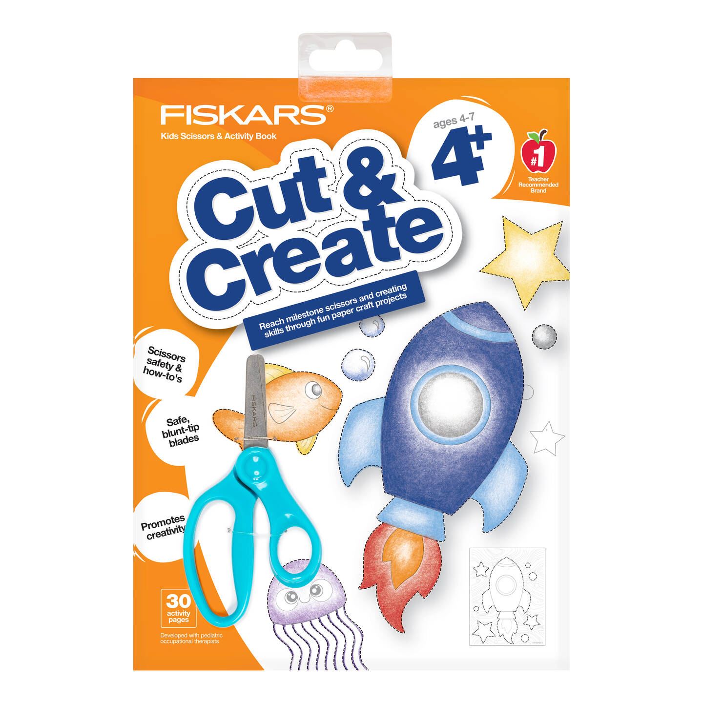 Fiskars Blunt Tip 5 Children Safety Scissors, Color May Vary